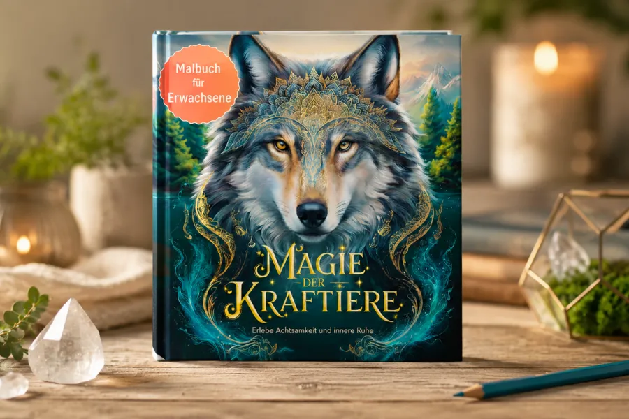 Malbuch für Erwachsene „Magie der Krafttiere“
